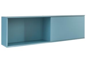 4024532719816 - Hängeregal OPTIFIT Mini Regale Gr B H T 150 cm x 445 cm x 35 cm blau Hängeregale Regale mit Schiebetür