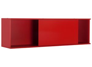 4024532719885 - Hängeregal OPTIFIT Mini Regale Gr B H T 150 cm x 445 cm x 35 cm rot Hängeregale Regale mit Schiebetür