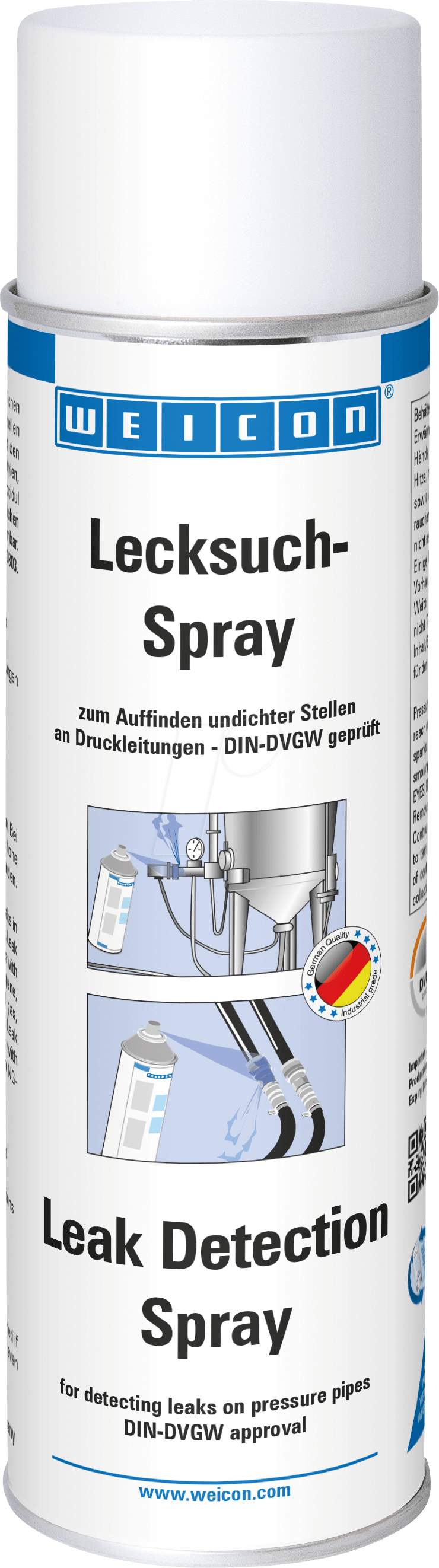 4024596000615 - - Lecksuchspray dvgw Leckageortung Lecksuche Dichtheitprüfung Biologisch