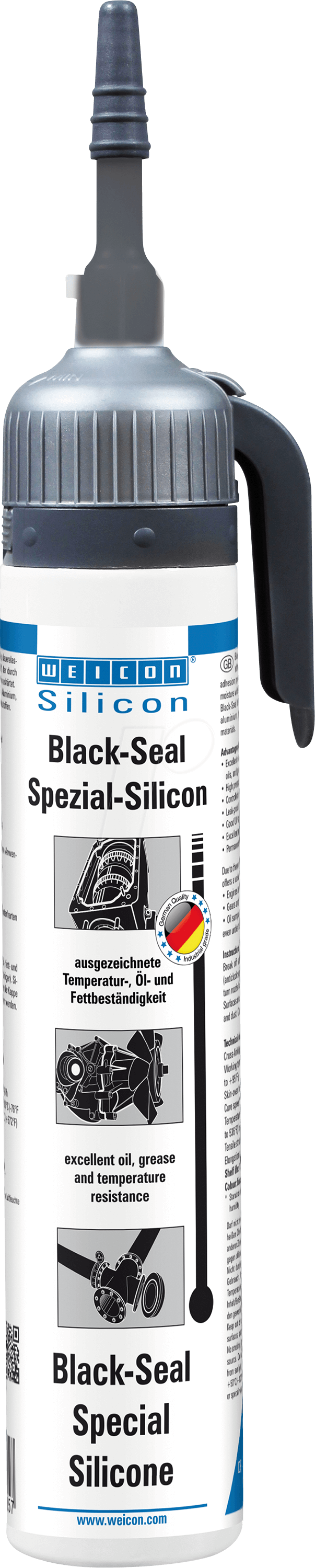 4024596017057 - WEICON 13051200 - Silikon Black-Seal schwarz 200 ml