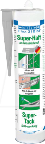 4024596023850 - WEICON 13652290 - 1-K Kleb- und Dichtstoff auf MS-Polymer-Basis 290 ml grau