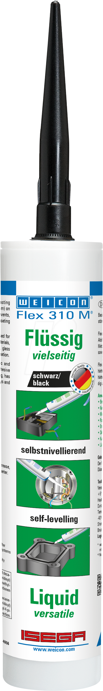 4024596081010 - WEICON 13706310 - Flex 310 M Flüssig schwarz