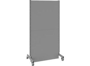 4024733018985 - Select Schallschutz Stellwand mobil Grundfeld mit 2 Füßen & Doppelrollen B 1000 x T 740 x H 2000 mm staubgrau RAL 7037