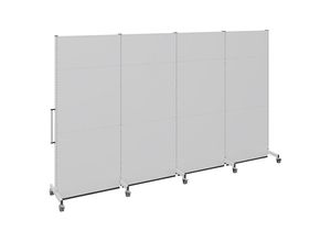 4024733706288 - Mobile Akustikwand für Industrie und Büro LxBxH 4000 x 740 x 2521 mm kaiserkraft 4024733706288 - Mobile Akustikwand für Industrie und Büro LxBxH 4000 x 740 x 2521 mm kaiserkraft