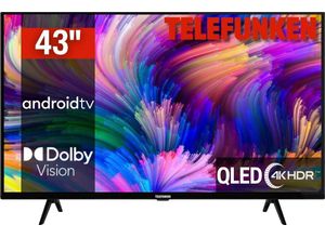 4024862121525 - G (A bis G) TELEFUNKEN QLED-Fernseher Fernseher schwarz LED Fernseher