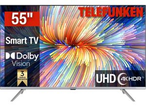 4024862124151 - G (A bis G) TELEFUNKEN LED-Fernseher D55V850M5CWHI Fernseher schwarz LED Fernseher