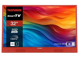 4024862124649 - 32 Zoll Fernseher tragbar mit Akku (HD Smart TV Triple-Tuner 6 Monate HD+ inkl) orange