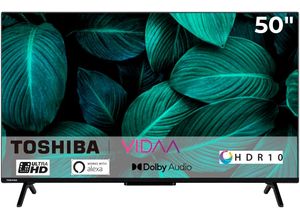 4024862133887 - E (A bis G) TOSHIBA QLED-Fernseher 50QV2463DA Fernseher schwarz LED Fernseher