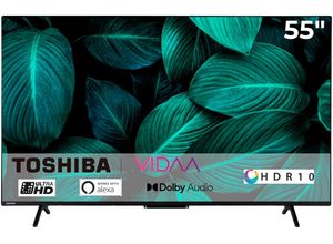 4024862133894 - E (A bis G) TOSHIBA QLED-Fernseher 55QV2463DA Fernseher schwarz LED Fernseher