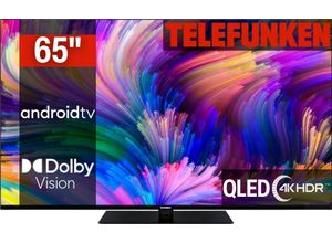 4024862141264 - E (A bis G) TELEFUNKEN QLED-Fernseher D65Q700M6CW Fernseher schwarz LED Fernseher