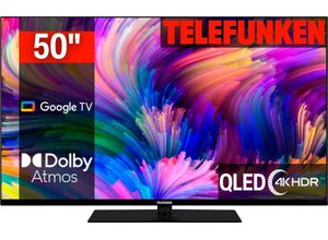 4024862141271 - E (A bis G) TELEFUNKEN QLED-Fernseher D55Q700M6CW Fernseher schwarz LED Fernseher