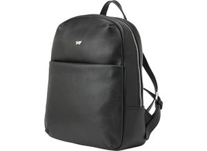 4024978426514 - BRAUN BÜFFEL Tagesrucksack Leder Zweiwegereißverschluss für Damen schwarz