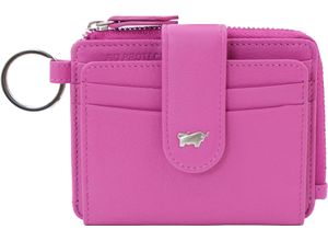 4024978438784 - BRAUN BÜFFEL Kartenbörse Leder RFID Schlüsselring für Damen pink