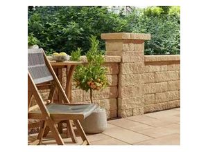 4024991868384 - Kann Bruchsteinmauer Pfeilerabdeckung 472 x 472 x 8 cm grau-nuanciert