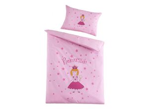 4025054416771 - Holiday Heimtex - OptiDream Baby Renforcé-Bettwäsche 100x135 cm Prinzessin