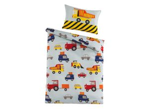 4025054990172 - Holiday Heimtex - OptiDream Baby Mikrofaser-Bettwäsche 100x135 cm Baustelle