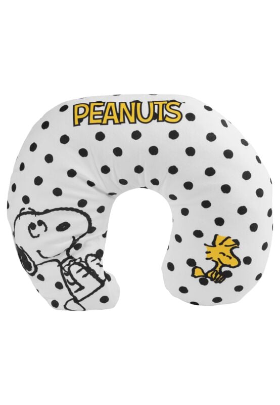 4025055439533 - Snoopy & Woodstock Dots Kissen weiß schwarz 4025055439533 - Snoopy & Woodstock Dots Kissen weiß schwarz