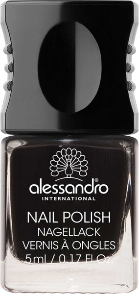 4025087590776 - Alessandro Colour Code 4 Nail Polish 77 Midnight Black 5 ml