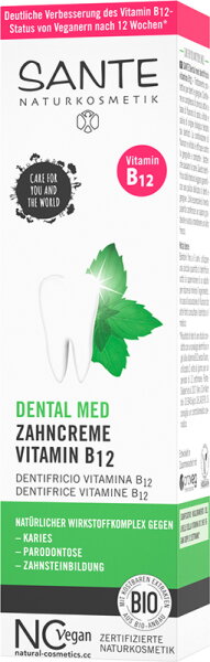 4025089083313 - Sante Naturkosmetik Gesichtspflege Zahnpflege Zahncreme Vitamin B12 75 ml