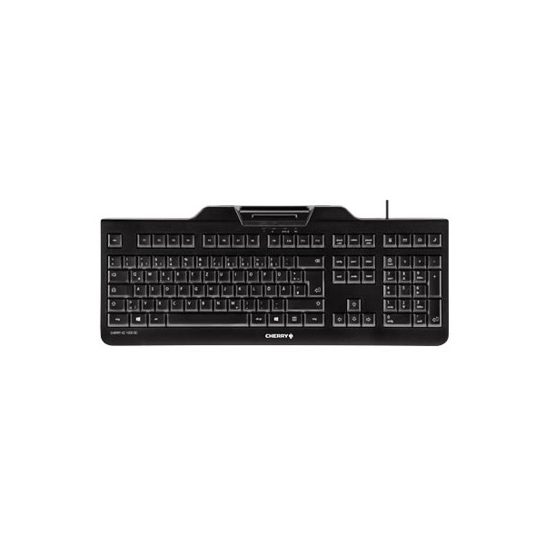 4025112083525 - PC-Tastatur KC 1000 SC JK-A0100DE-2 mit Kabel (USB) ergonomisch leise flach Sondertasten Chipkartenleser schwarz