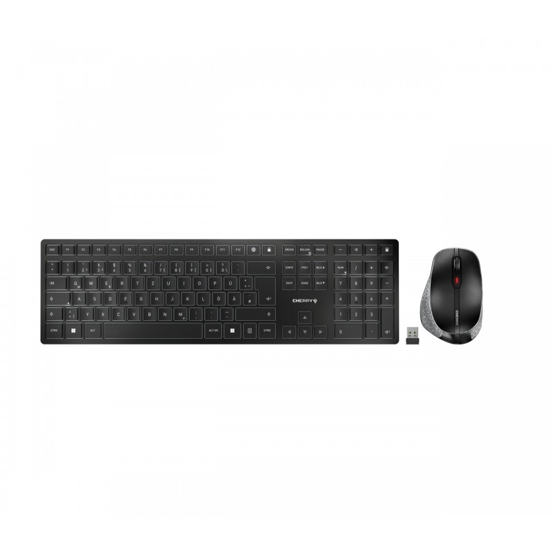 4025112091896 - CHERRY DW 9500 SLIM - Tastatur-und-Maus-Set - kabellos - 24 GHz Bluetooth 40 - Deutsch - Tastenschalter CHERRY SX