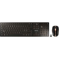 4025112095450 - CHERRY DW 9100 SLIM - Tastatur-und-Maus-Set - kabellos - 24 GHz Bluetooth 42 - Pan-Nordic - schwarz bronze