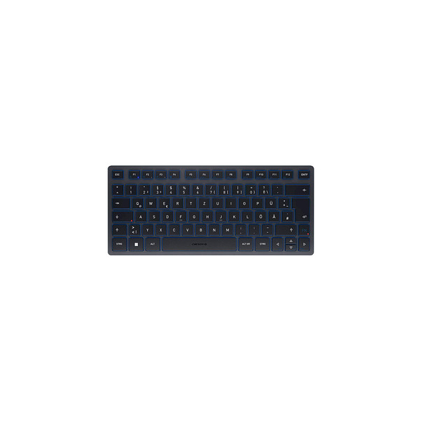 4025112107795 - CHERRY KW 7100 MINI BT Bluetooth® Tastatur Deutsch QWERTZ Windows® Blau Geräuscharme Tasten Multipair-Funktion