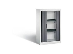 4025314055733 - Rollladenschrank Omnispace H1230B800T420 mm Lichtgrau Schwarzgrau