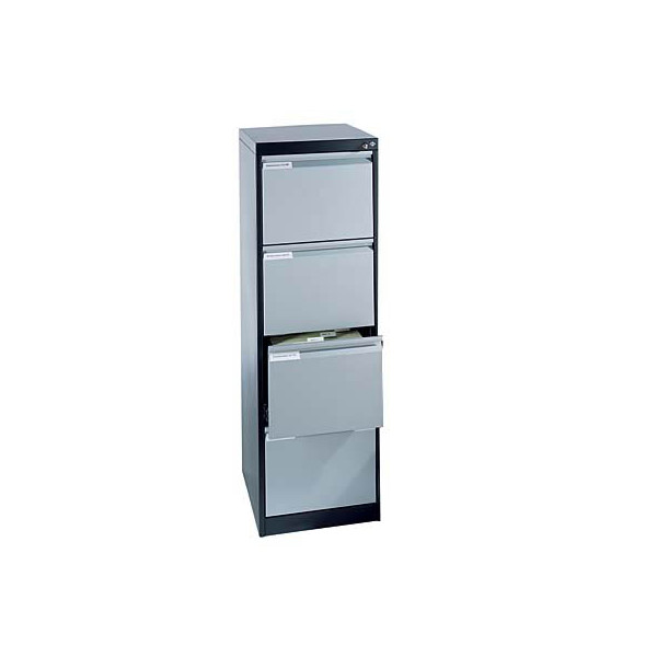 4025314218053 - CP C 2000 Acurado Hängeregistraturschrank anthrazit silber 4 Schubladen 433 x 590 x 1357 cm