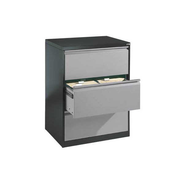 4025314220278 - CP C 2000 Acurado Hängeregistraturschrank grau dunkelgrau 3 Schubladen 787 x 590 x 1045 cm