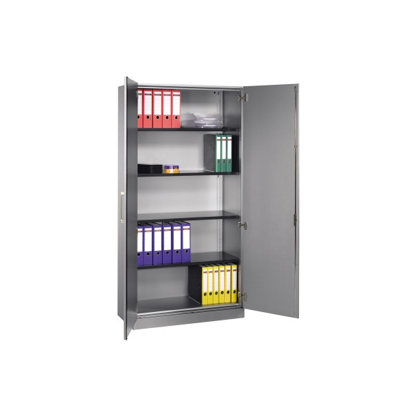 4025314232134 - CP Stahlschrank C 3000 Asisto 141002-000+141002-710 weißaluminium silber 1000 x 435 x 1980 cm aufgebaut