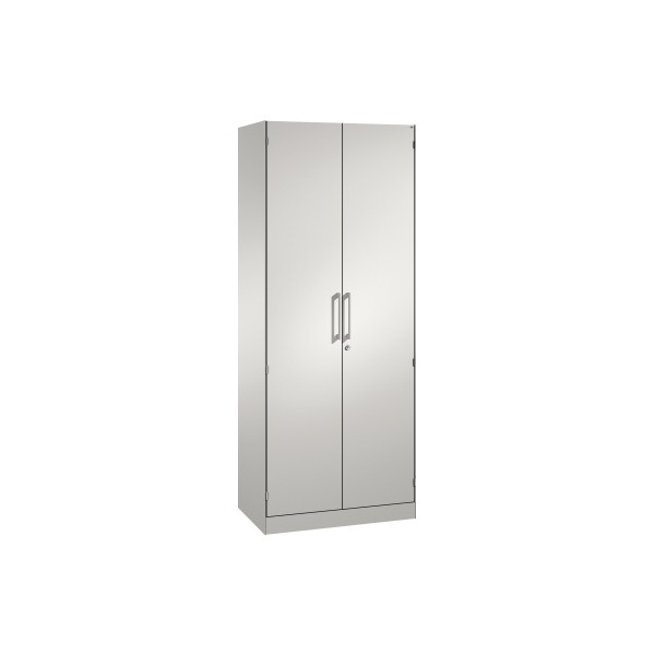 4025314232349 - Flügeltürenschrank ASISTO Höhe 1980 mm Breite 800 mm 4 Fachböden lichtgrau lichtgrau 4025314232349 - Flügeltürenschrank ASISTO Höhe 1980 mm Breite 800 mm 4 Fachböden lichtgrau lichtgrau