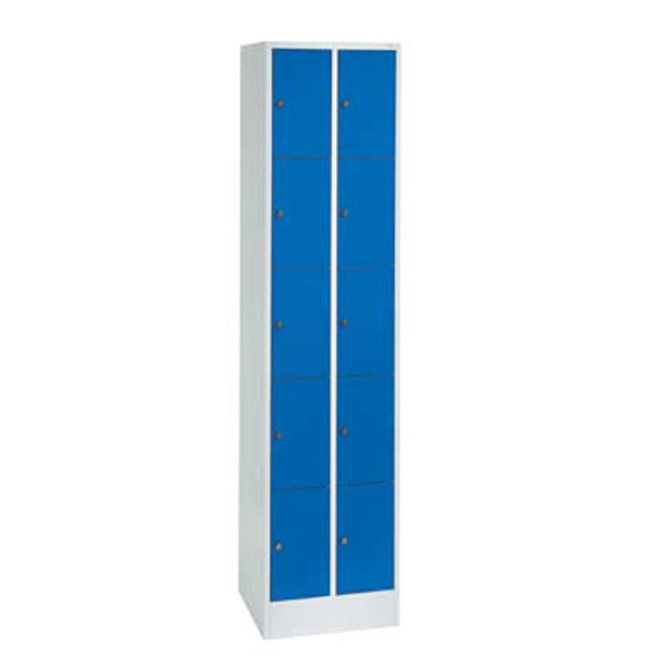 4025314611649 - CP Schließfachschrank S 2000 Classic lichtgrau enzianblau 80700-20 S10006 10 Schließfächer 460 x 480 x 1950 cm