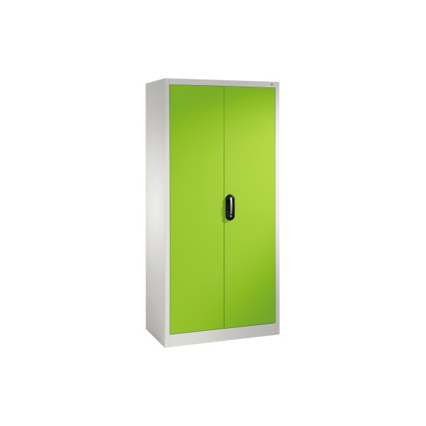 4025314913163 - CP Stahlschrank C 2000 Acurado 9260-000 lichtgrau viridingrün 930 x 400 x 1950 cm aufgebaut