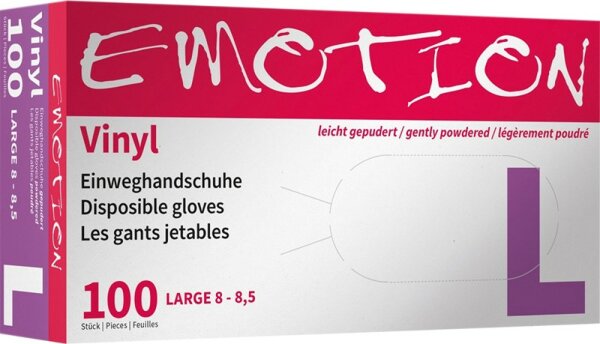 4025341496783 - Vinyl-Handschuhe gepudert Emotion L