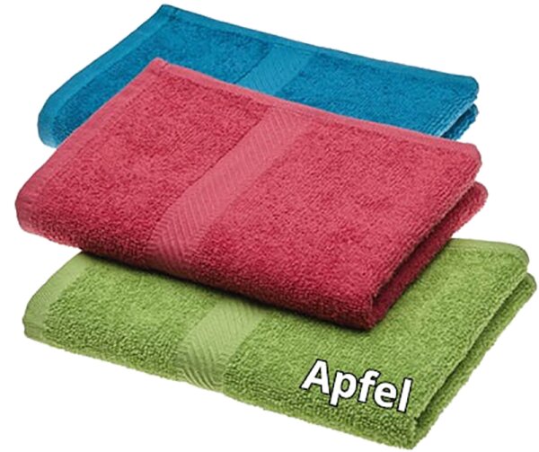 4025341507854 - Handtuch standard 50 x 90 cm Apfel 1 Stk