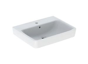 4025410858306 - - Geberit Renova Plan Waschtisch 60x48 cm 1 Hahnloch mit Überlauf 501636 Farbe Weiß - 501636001