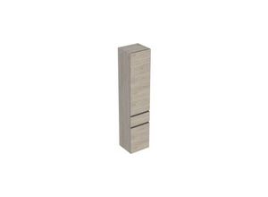 4025410905512 - - Geberit Renova Plan Hochschrank mit 2 Türen 39x180x36cm 501923 Farbe Nussbaum hickory hell   Folie strukturiert - 501923001