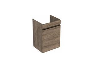 4025410905659 - Geberit Renova Plan Unterschrank für Handwaschbecken 1 Tür 435x66x345cm 501903 Farbe Nussbaum hickory   Folie strukturiert - 501903JR1