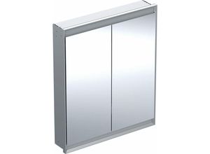 4025410934918 - Geberit ONE Spiegelschrank mit ComfortLight 2 Türen Unterputzmontage 75x90x15cm 50580200 Farbe Aluminium eloxiert - 505802001