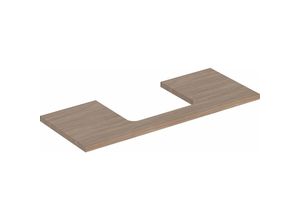 4025410936868 - Geberit one Waschtischplatte Ausschnitt mittig für Aufsatzwaschtisch 120x3x47cm 50528500 Farbe Eiche   Melamin Holzstruktur - 505285005