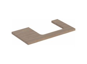 4025410937636 - - Geberit one Waschtischplatte Ausschnitt rechts 90x3x47 cm 50532300 Farbe Eiche   Melamin Holzstruktur - 505323005