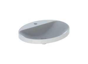 4025416302377 - VariForm Einbauwaschtisch oval 600x480mm mit Hahnloch ohne Überlauf Farbe Weiß mit KeraTect - 500727002 - Keramag