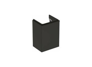 4025416360551 - Geberit Smyle Square Handwaschbecken Unterschrank 500350 442x617x356mm mit 1 Tür rechtsöffnend Farbe Lava   lackiert matt - 500350JK1