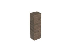 4025416432340 - Geberit Smyle Square Mittelhochschrank 500361 36x118x299cm mit 1 Tür Farbe Nussbaum hickory  Melamin Holzstruktur - 500361JR1