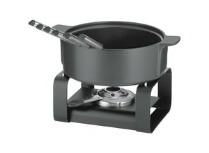 4025457166655 - - Käsefondue-Set Roman Keramik schwarz 9 teilig