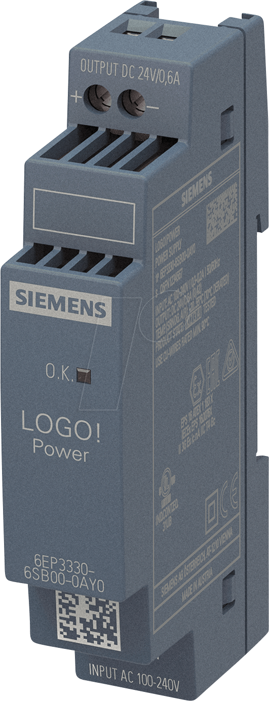 4025515154877 - Siemens 6EP3330-6SB00-0AY0 Netzteil & Spannungsumwandler Drinnen Mehrfarbig