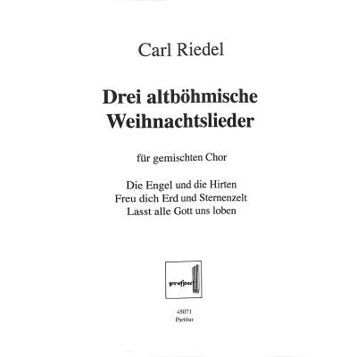 4025531450717 - 3 altböhmische Weihnachtslieder