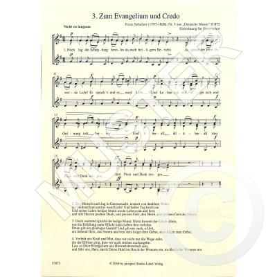 4025531570736 - Zum Evangelium und Credo D 872 3 aus Deutsche Messe