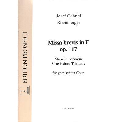 4025531663216 - Missa brevis F-Dur op 117